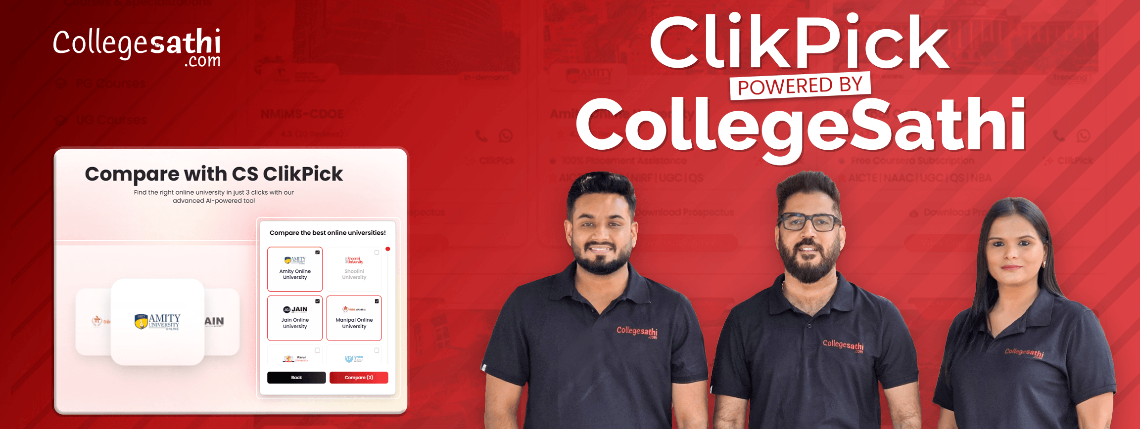 Collegesathi ClikPick Banner